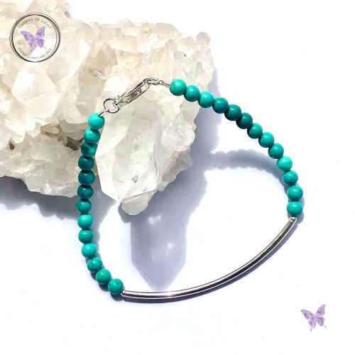 Turquoise Beaded Tube Bracelet